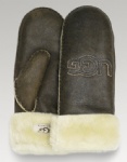 genuine leather fur gloves