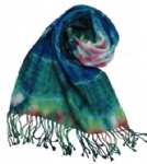 tie-dyed pashmina scarves