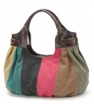 colorful canvas ladies handbags